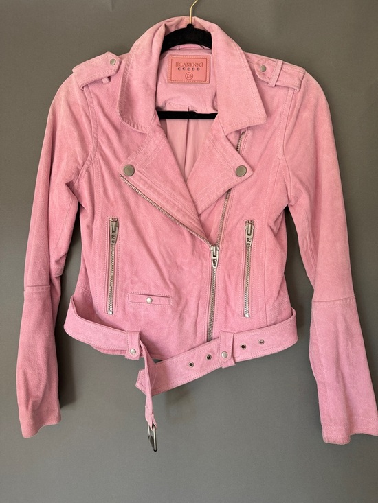 Blank NYC Jackets & Blazers - Blank NYC Dusty Pink Suede Moto Jacket